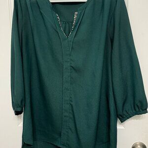 Beautiful emerald green blouse from New York & Company
